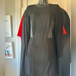 Rag and bone mini-dress vegan leather accents